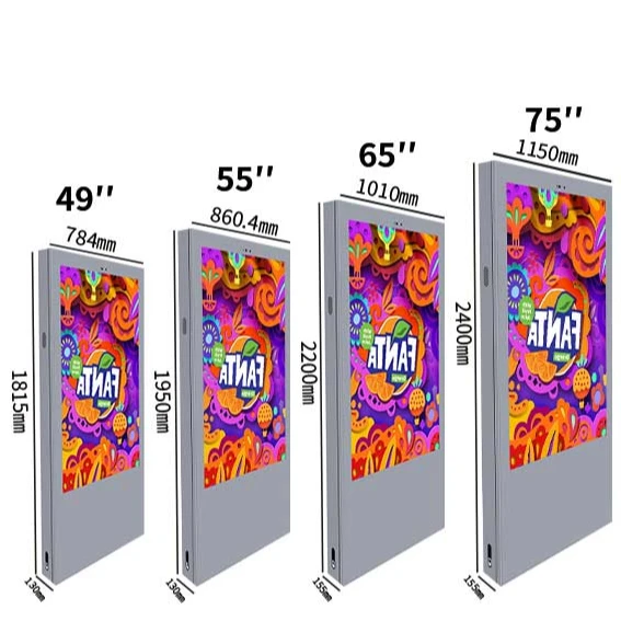 High Quality Waterproof 49 LCD Kiosk Digital Billboard Digital Signage Outdoor LCD Display Monitor Advertising Screen Prices