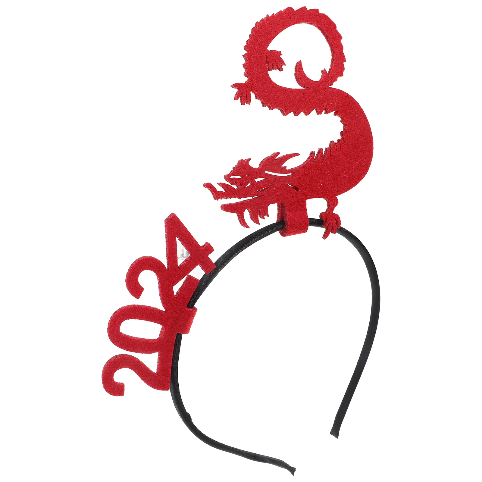 

2024 Dragon Year Headband New Year Party Accessories Cute Photo Prop Holiday Headbands Adults Hair Band Celebrations