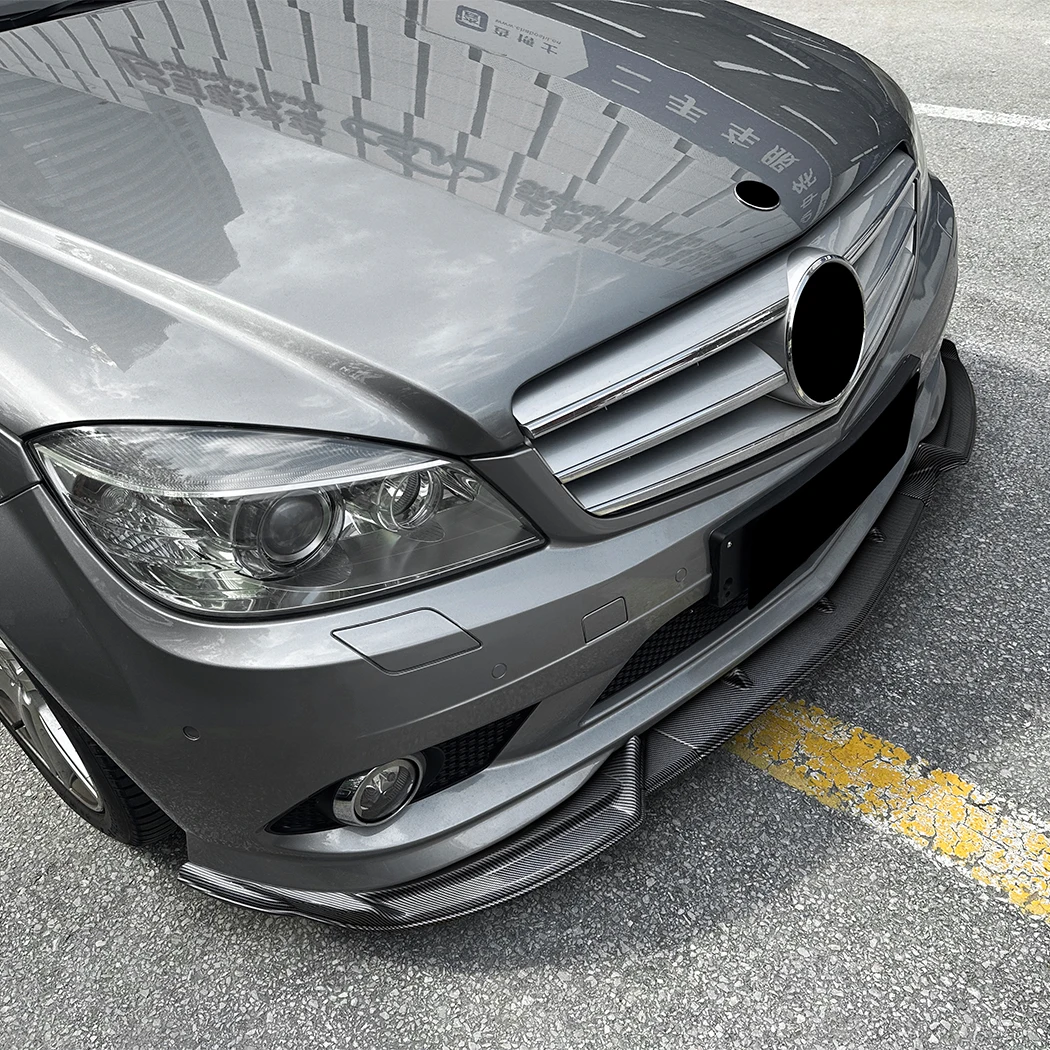 For Mercedes-Benz C-Class W204 Sport 2008-2010 AMG Line Front Bumper Lip  Splitter Diffuser Body Kit Cars Exterior Accessories