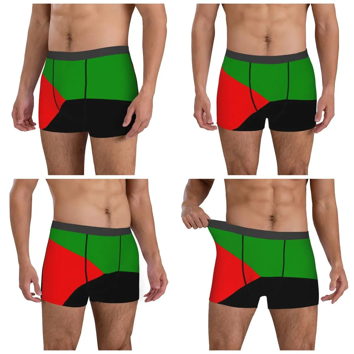 Boxer Underpants Shorts Martinique Flag Panties Men's Ventilate Underwear for Homme Man Boyfriend Gifts