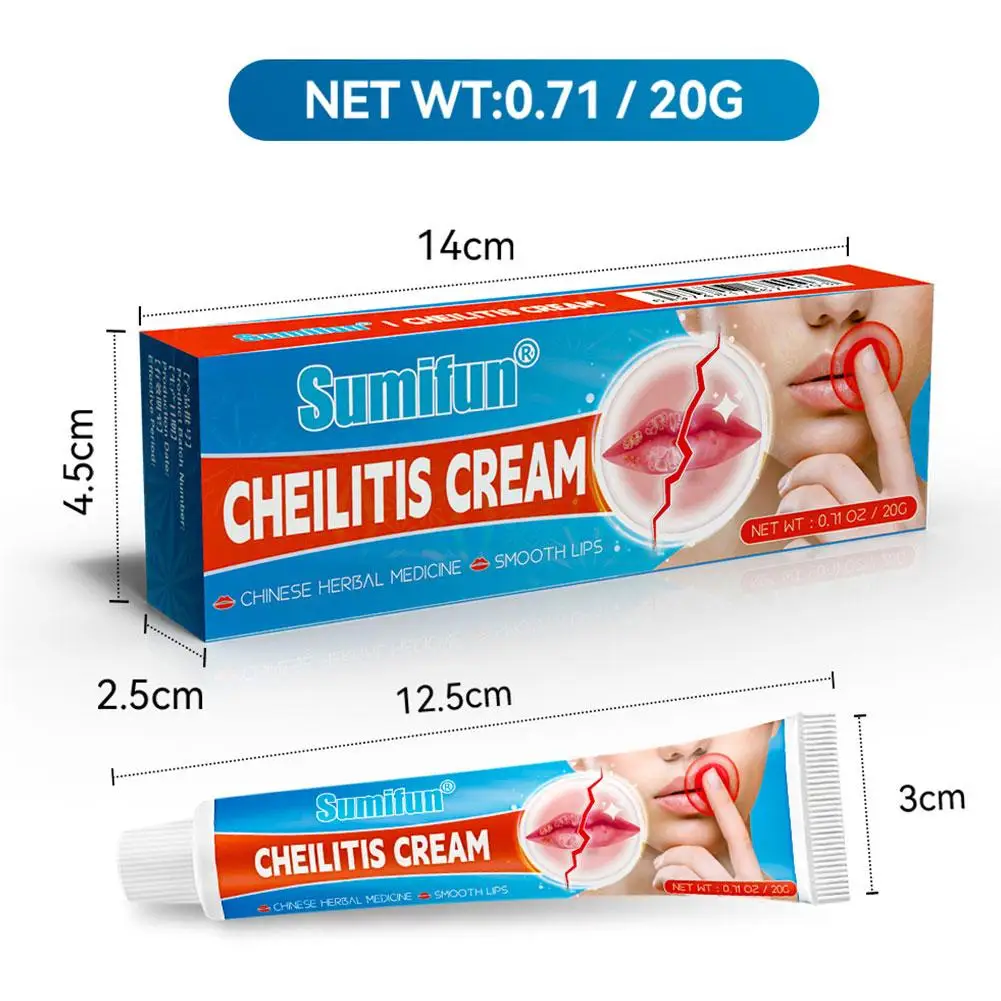 20g crema Cheilitis per Peeling screpolato secco e labbra sanguinanti nuovo C4t8