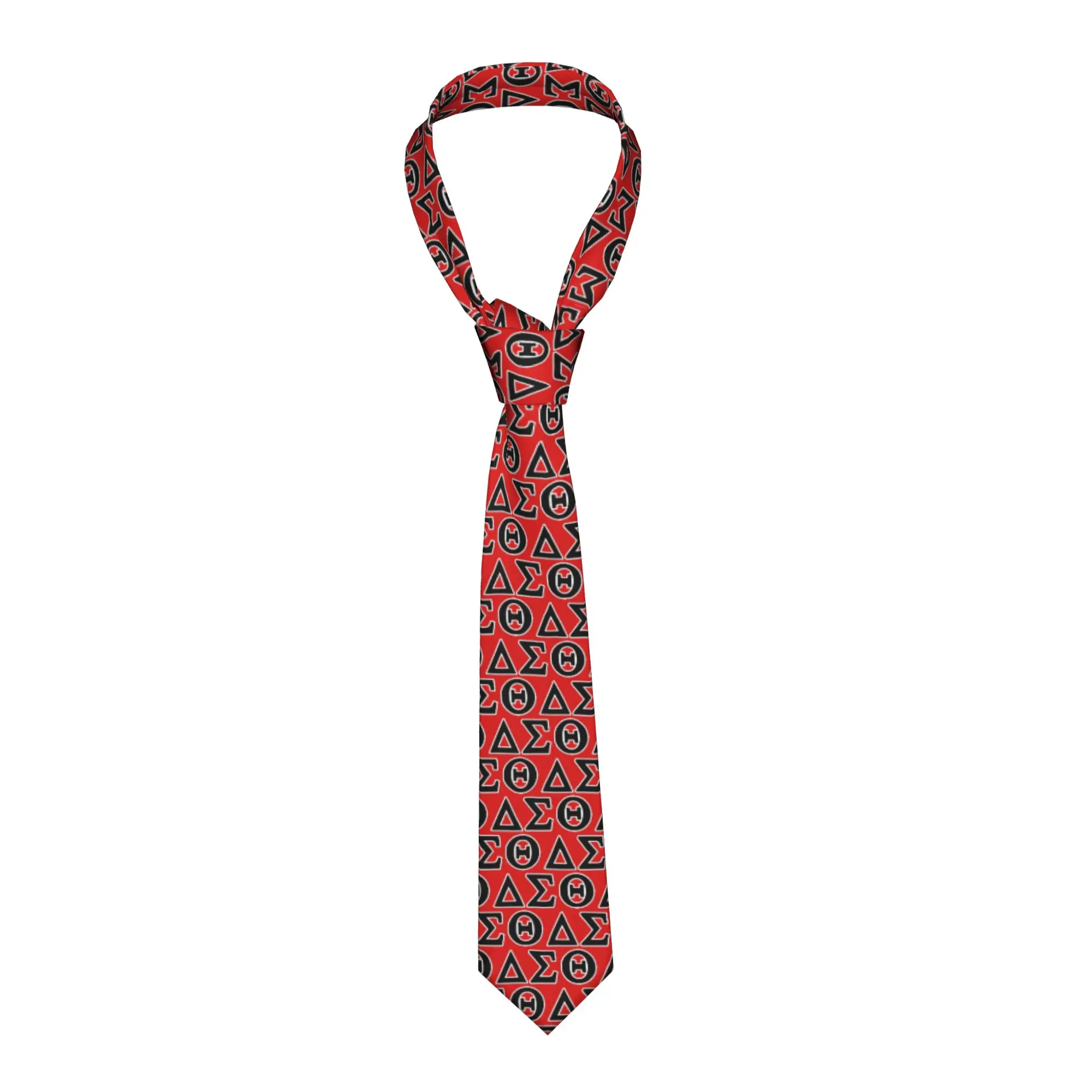 Fashion Deltas Sigmas Thetas Sorority Neck Ties for Office Custom Mens Necktie
