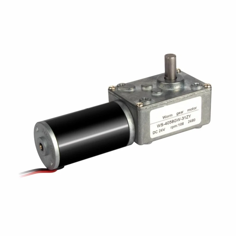 Turbo worm DC geared motor 12V24V large torque low speed speed motor miniature positive and negative slow self-locking