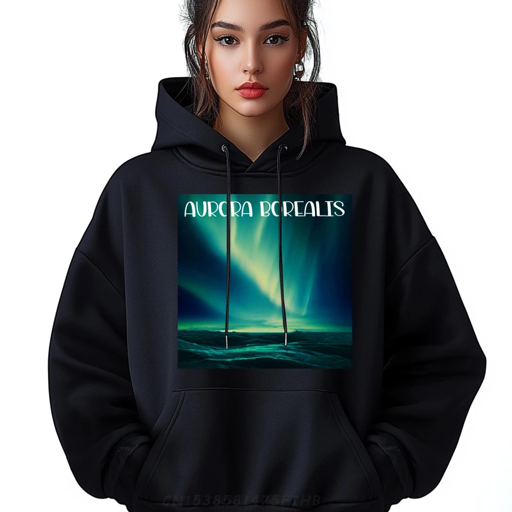 

Northern Lights Aurora Borealis Graphic Tees Band Hoodies Group Long Sleeve Pullover Hoodie For Men