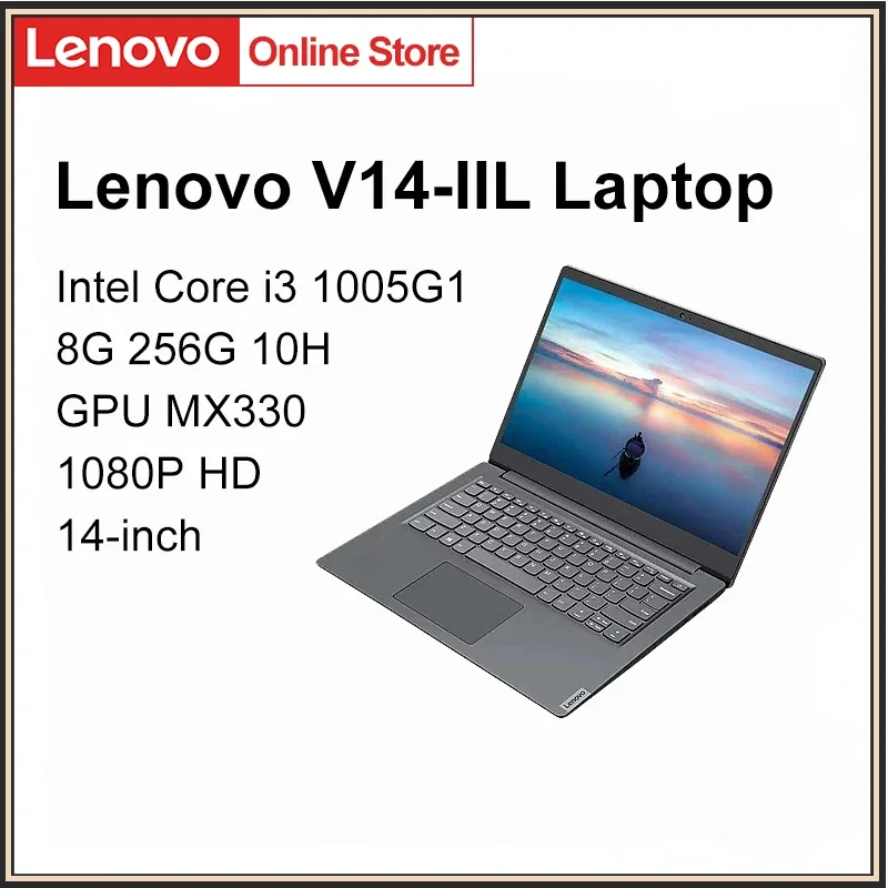 V14-IIL-ordenador portátil Original Core I3 1005G1, 8G, 256G, 10H, MX330, Notebook de negocios, 14 pulgadas, 1080P, pantalla HD, Win10 Pro