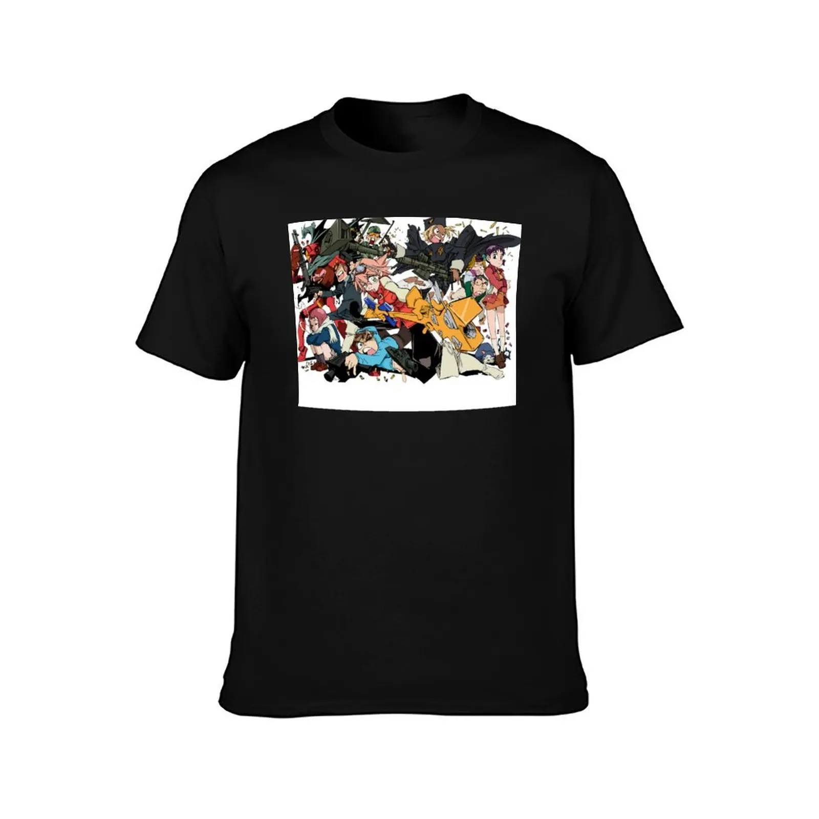 Furi Kuri fire starter T-Shirt, Summer Casual Cotton Tee, Oversized Streetwear Tops, Vintage Graphic Print, Unisex Men Women