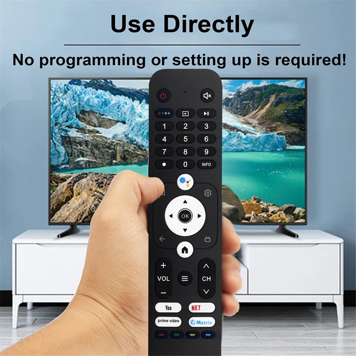 Mando a distancia de HTR-U31 para televisor inteligente, reemplazo de Control remoto por voz para Haier, H32K66UG, H43K66UG, H50K66UG, HTR-U28, LE40K6600G, H50S6UG, H55S6UG