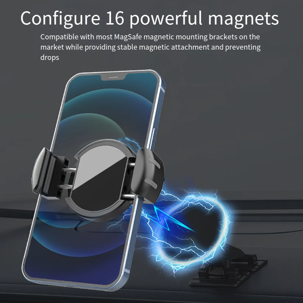 Adjustable Smartphone Holder Clip Phone Holder Smartphone Clip Magnetic Phone Clamp Versatile Compatibility Travel Support