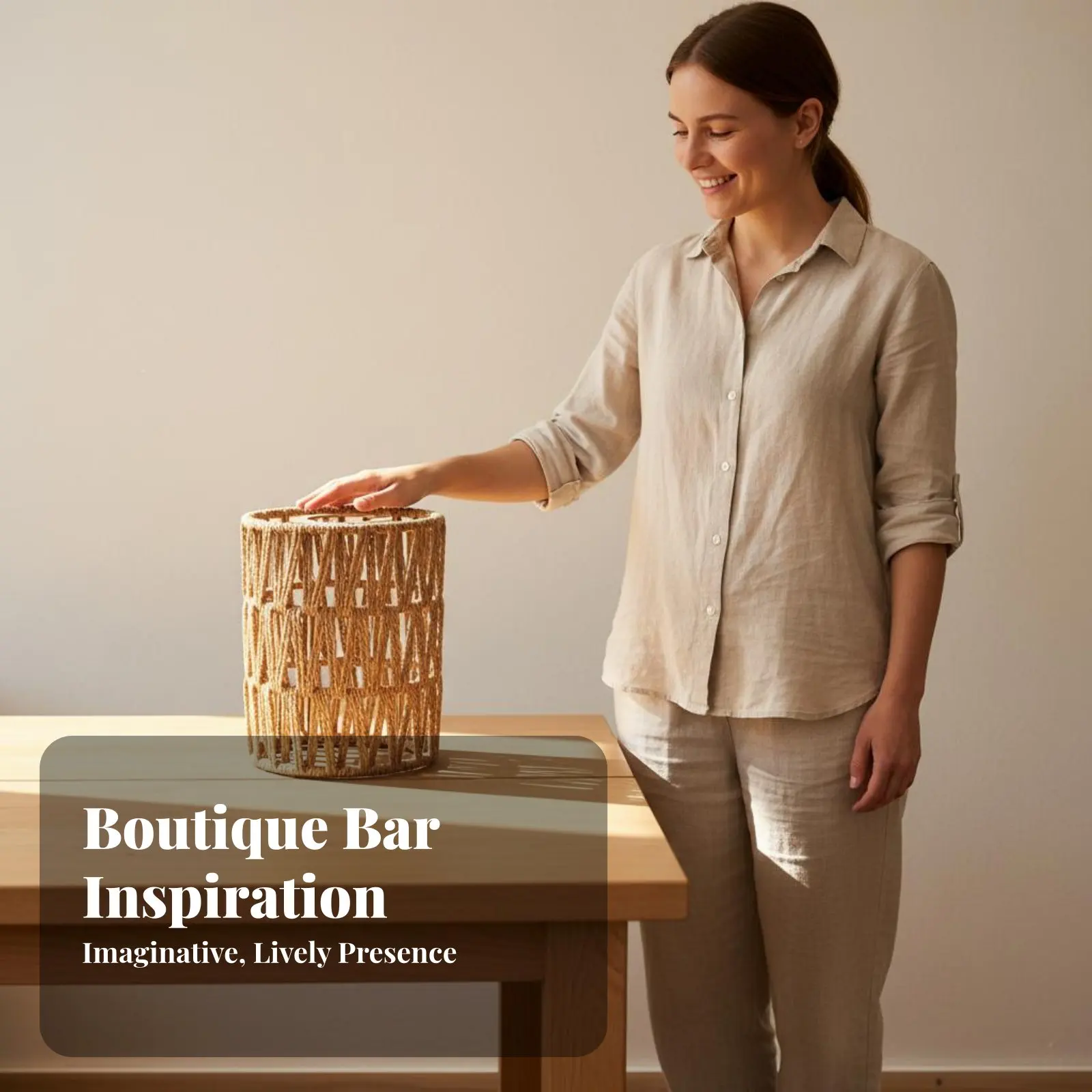 

Плетеный абажур из бумажной веревки, натуральный, эстетичный, с дизайном под ротанг, прочный каркас, в стиле бохо, для бара