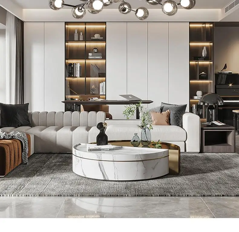 Black LED Living Room Chandelier