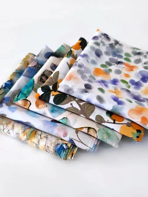 Ultramiękkie bawełniane chusteczki damskie z motywem piwonii, niebiesko-biała porcelana, szalik przeciwsłoneczny, kwadratowe apaszki.