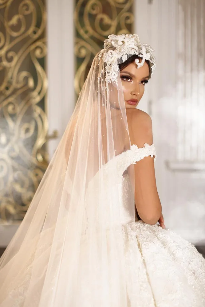 Abito da sposa di lusso per donna abiti da sposa Applique con spalle scoperte abiti su misura Vestidos De Novia Sirena