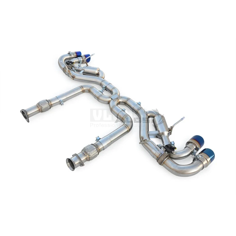 Suitable C8 6.2 Stingray 2019-2026 Stainless Steel Electronic with Rear Exhaust Four-way Grilled Bl