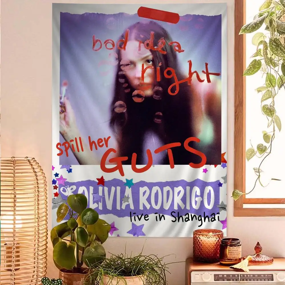 المغني O-Olivia R-Rodrigo نسيج الكلمة حصيرة عدم الانزلاق غرفة الغسيل حصيرة الغسيل ديكور شرفة غرفة المعيشة الطفل السجاد المنزلية