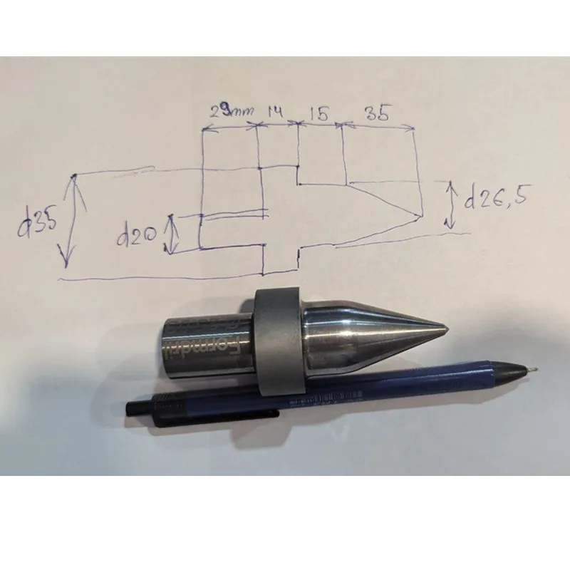 5pcs 26.5mm Fdrill pipe thread flow drill bit round head thermal friction / form drilling tool