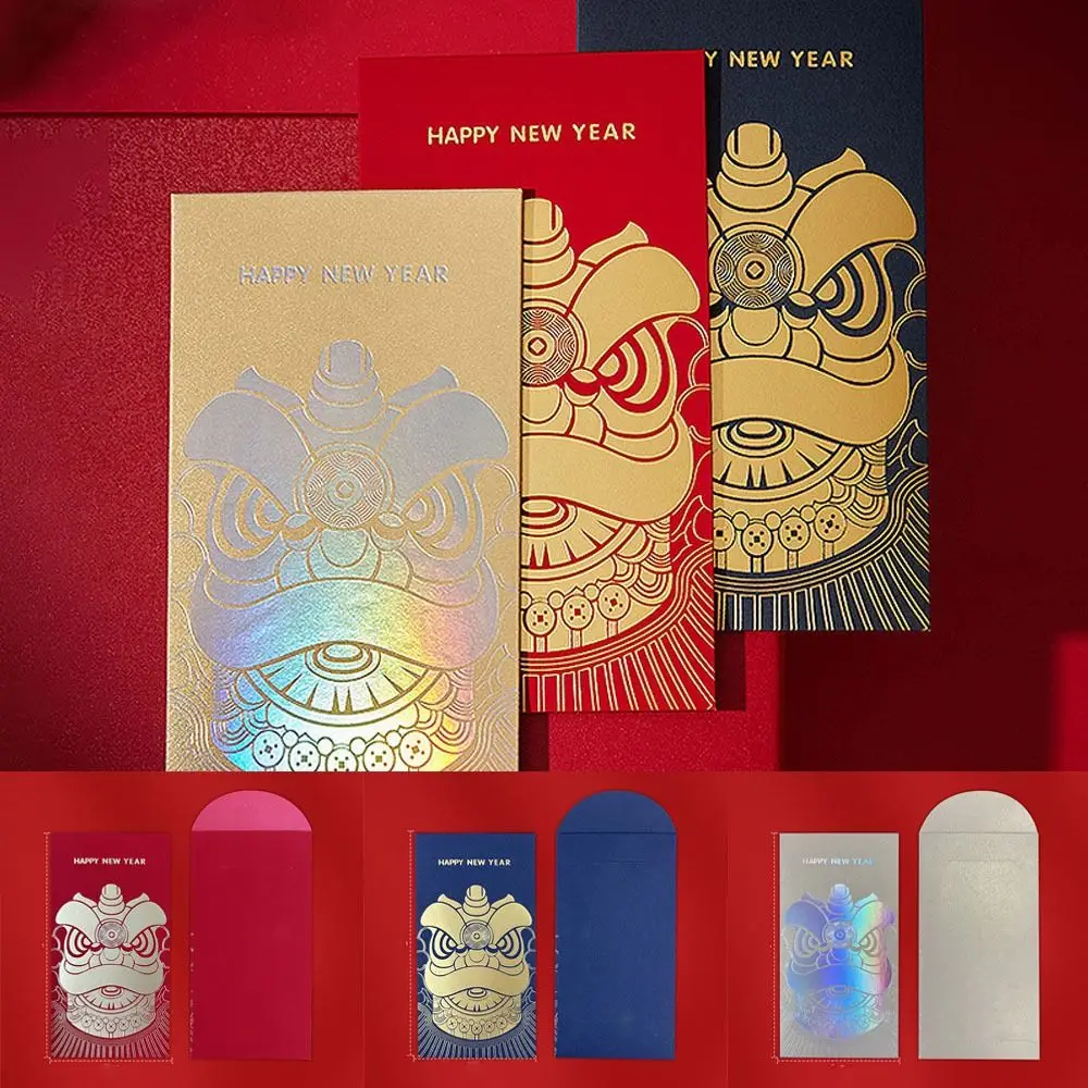 Chinese Stijl Draak Jaar Rode Envelop Grappig Feestelijk Nieuwjaar Geld Rode Envelop Verdikte Hongbao Lucky Money Bag Bruiloft