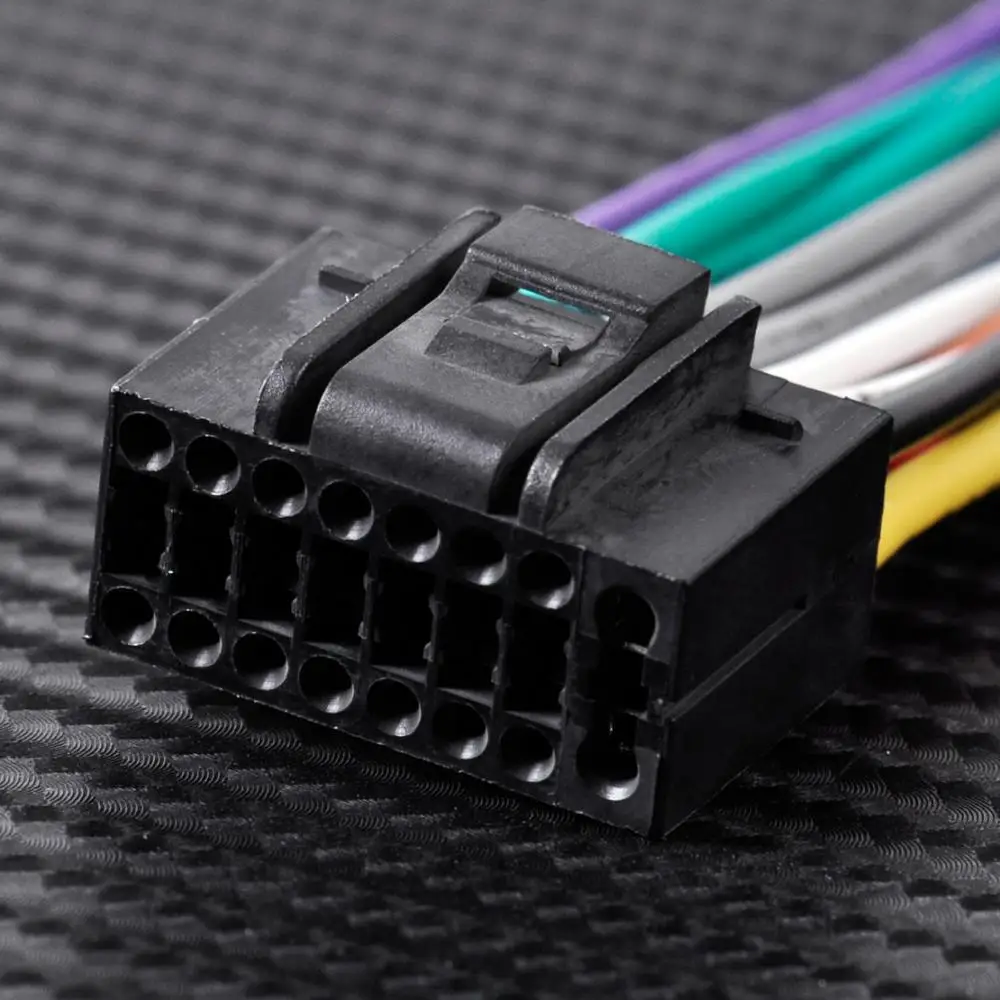 Para Kenwood conector de arnés de cableado ISO de 16 pines enchufe de Cable de Radio estéreo de coche