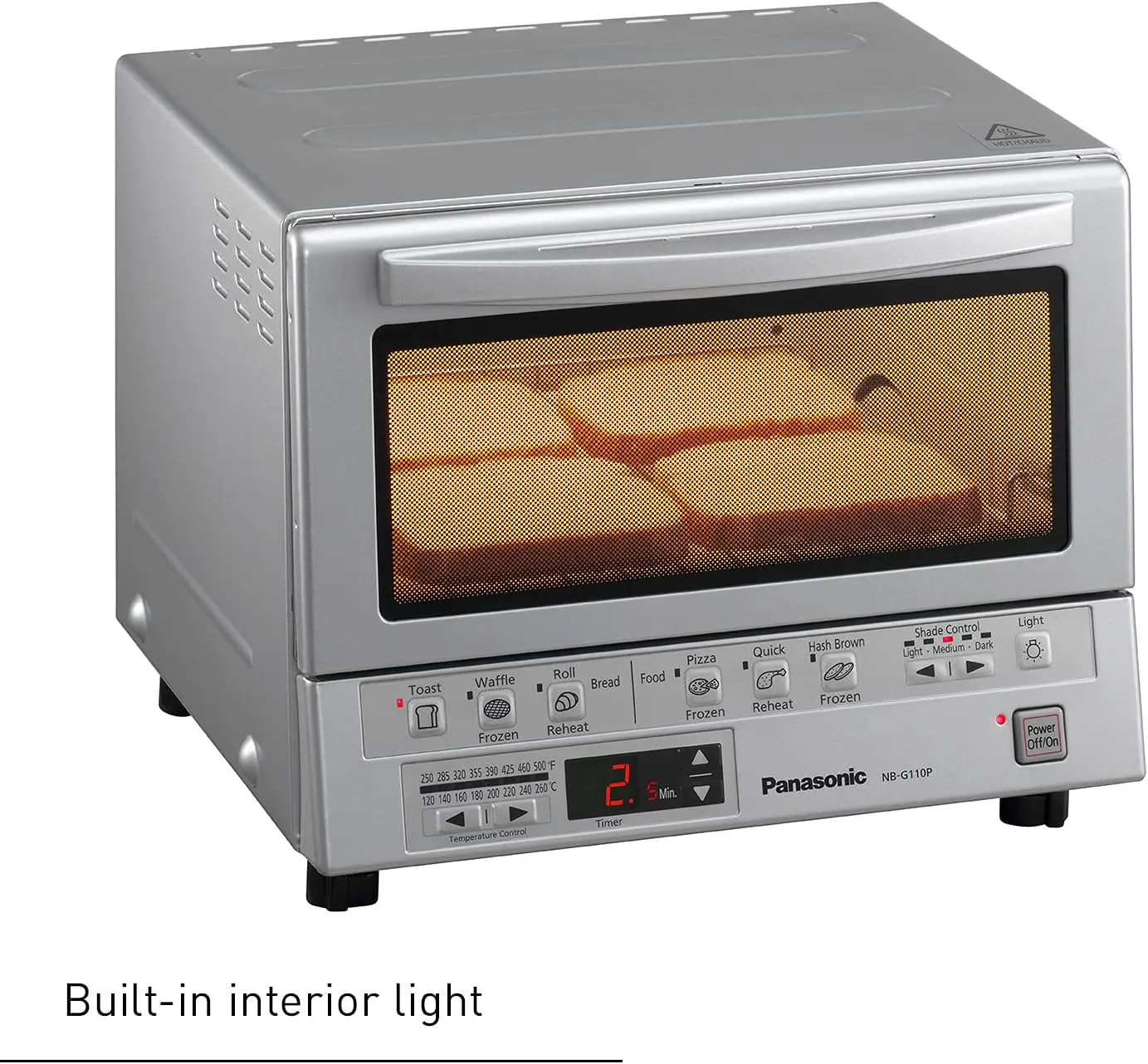 Toaster Oven FlashXpress with Double Infrared Heating and Removable 9 Inner Baking Tray