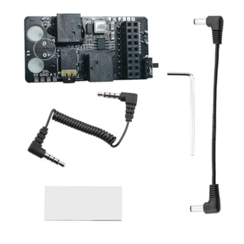 Kit Módulo Receptor Leve para Óculos de Voo, V2 Flight Goggles, Analógico Externo, 5.8G, RX Port, 3.0, 5V, 3A