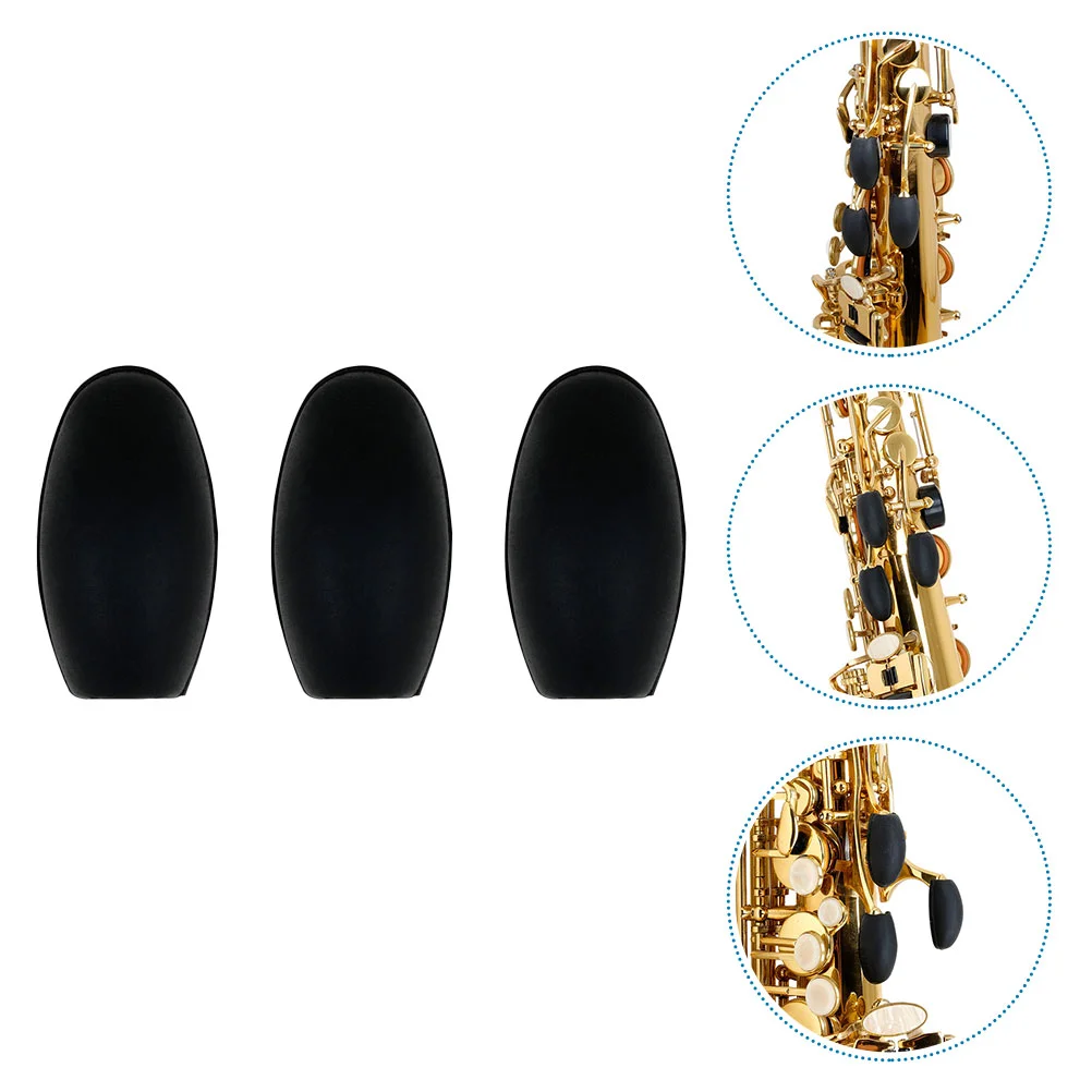 3 Pcs Sax Side Key Pad Palm Button Protective Cover Professional Durable Saxophone Pads Tool Creative Silicone Clarinet