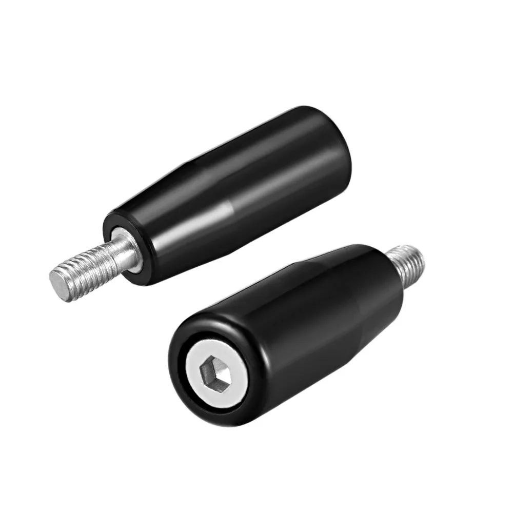 Uxcell 5pcs M8 Male Threaded Stem Revolving Handle Length 50.3mm Lathe Tapered Revolving Handle Grip