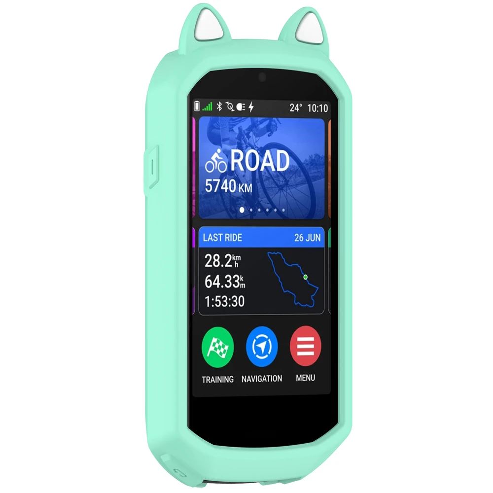 Custodia protettiva in silicone per Garmin Edge 1050 Cat Ear Soft Edge Shell Custodia protettiva antipolvere Accessori per la pelle