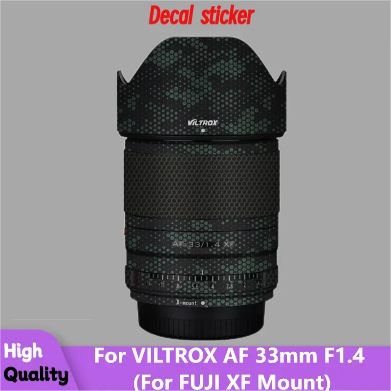 Untuk VILTROX AF 33Mm F1.4 (untuk FUJI XF Mount) Stiker Kamera Anti Gores Mantel Bungkus Film Pelindung Penutup Kulit Pelindung Tubuh