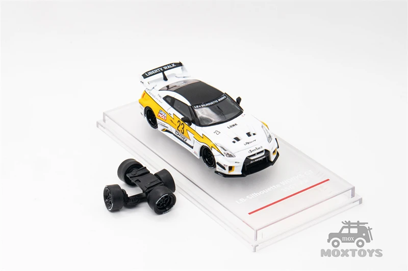 CM MODEL 1:64 LBWK GT35RR Super silhouette No.23 Diecast Model Car