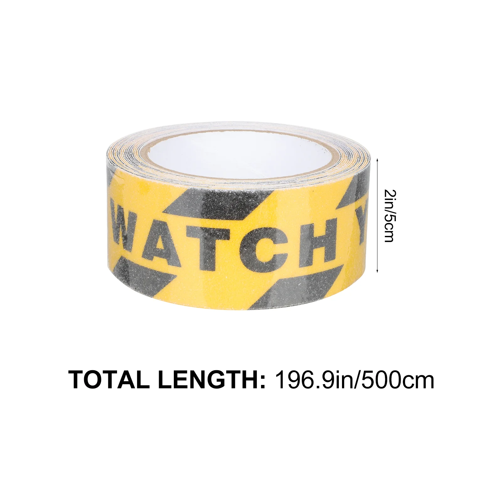 2 Rolls Watch Your Step Sticker Stairs Anti-Slip Tape Sign Floor Warning Decals