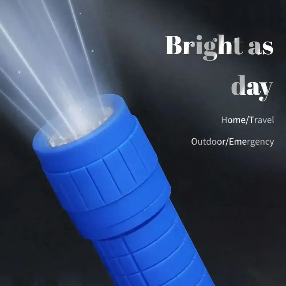 Portable Mini LED Flashlight Drop-proof Plastic Outdoor Camping Flashlight High Brightness Waterproof Handheld Flashlight