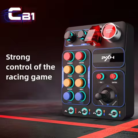 NEW PXN CB1 Racing Simulator Central Control Box RGB Multifunctional Button For EURO Truck Simulator Racing Game Accessories