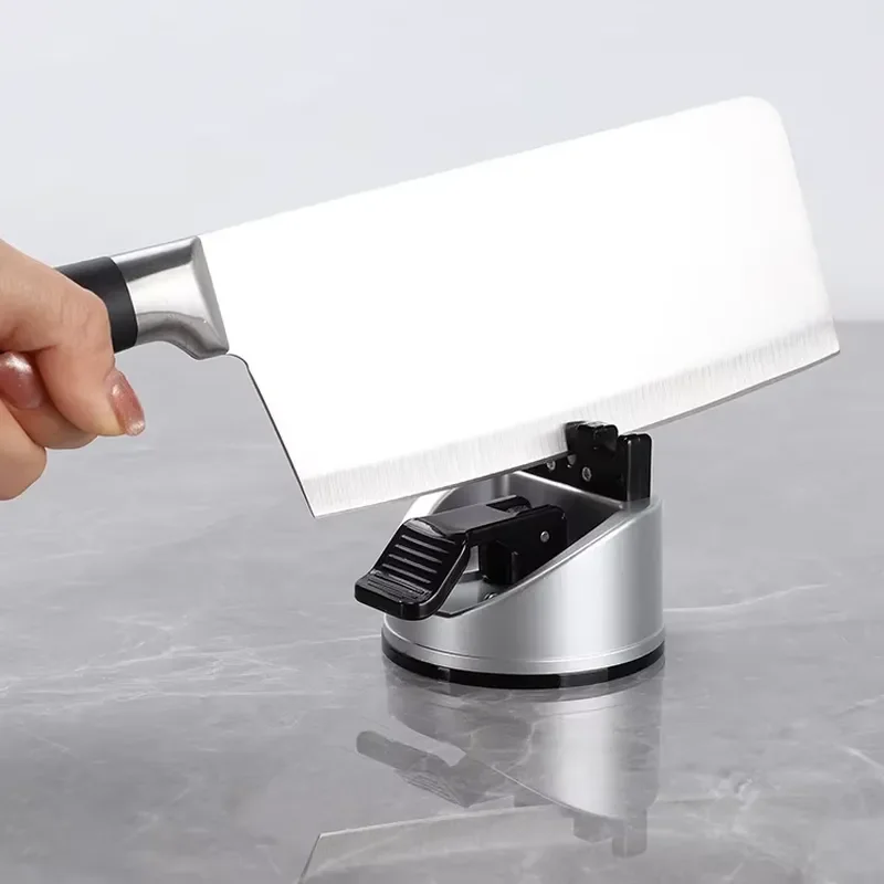 Multi-functional Tungsten Steel Knife Sharpener with Suction Cup for Household Kitchen Quick Sharpening of Knives