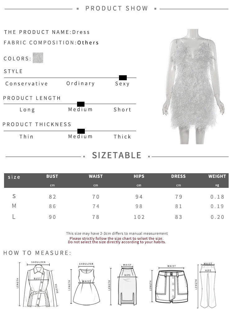Weird Puss Furry Tassel Sling Kleid Damen Sommer Trend Spaghettiträger Tiefer Ausschnitt Rückenfrei Figurbetont Pfirsichfarben Hüftbetont Modisch Mini Bodycon – Detail 1