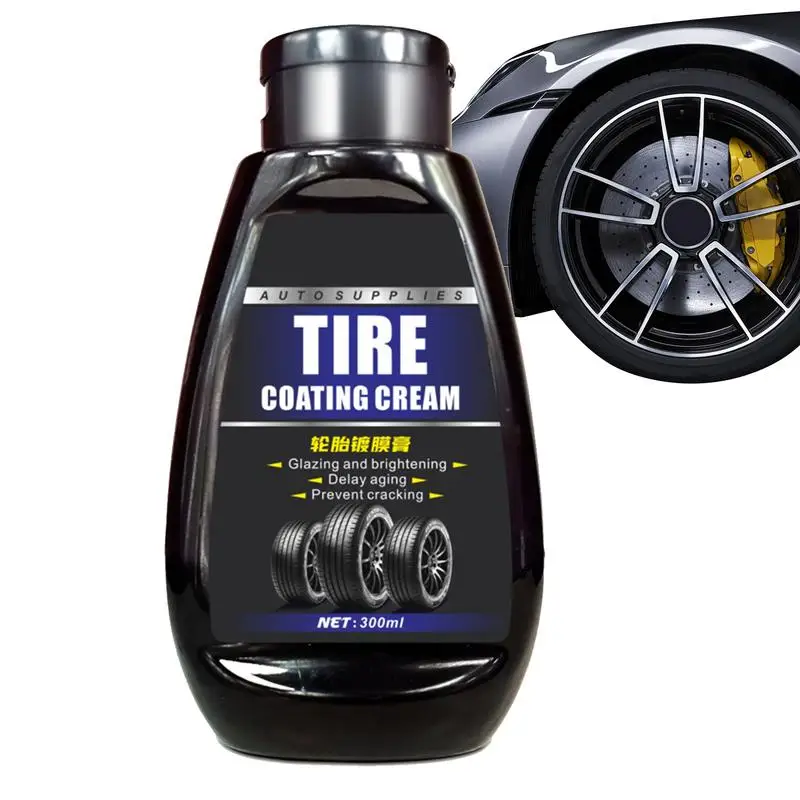 

Tire Coating Tire Protectant Wax UV Resistant Wheel Dressing Cleaner Lasting Gloss Coating Protectant 300ml For Cars Automobile