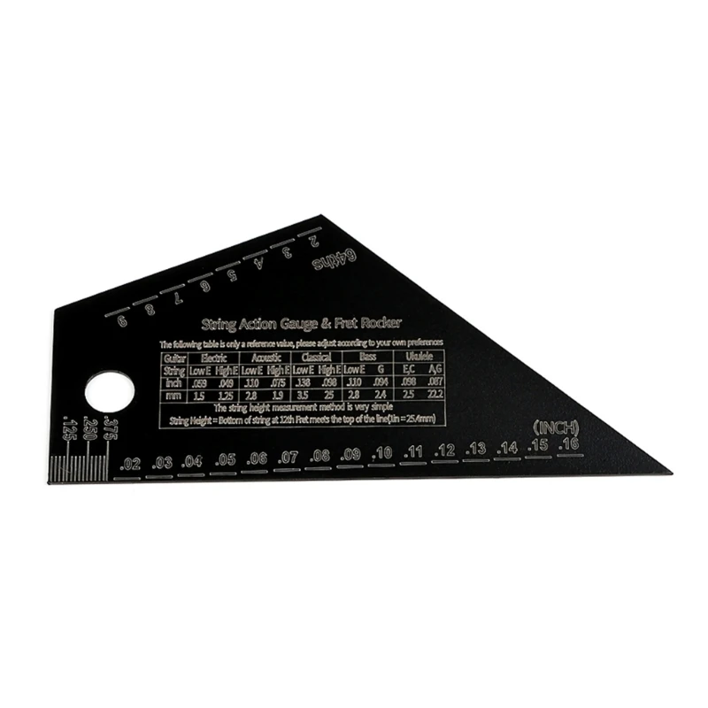 Guitar String Action Rulers Gauges Guitar Fret Leveling Rulers String Height Measurement Tool Fret Catchers Luthier Tool