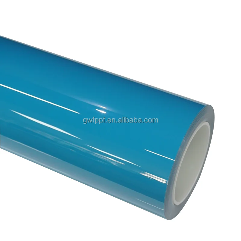 Miami Blue TPU PPF Wet Dry Install Self Repair Car Color Change Paint Protection Film