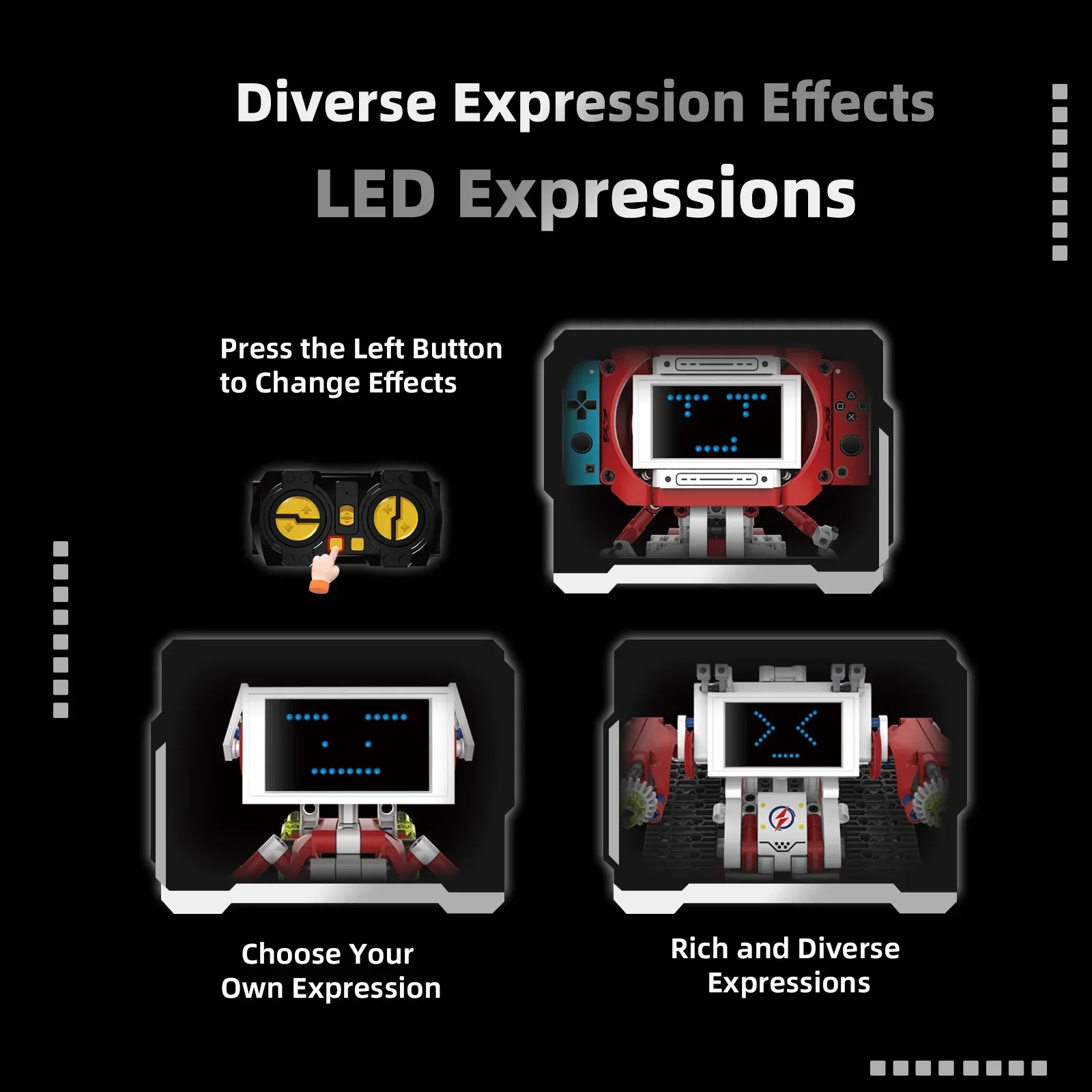 5 in 1 변신 RC 로봇 자동차 블록 STEM 교육용 장난감 어린이용 앱 제어 포함