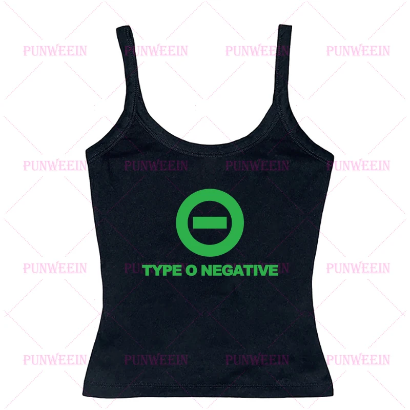 Type O Negative Vintage Y2k Dead Again 90s slim top Harajuku Goth Graphic Black Rock hip hop Streetwear sexy Punk club Tank Tops