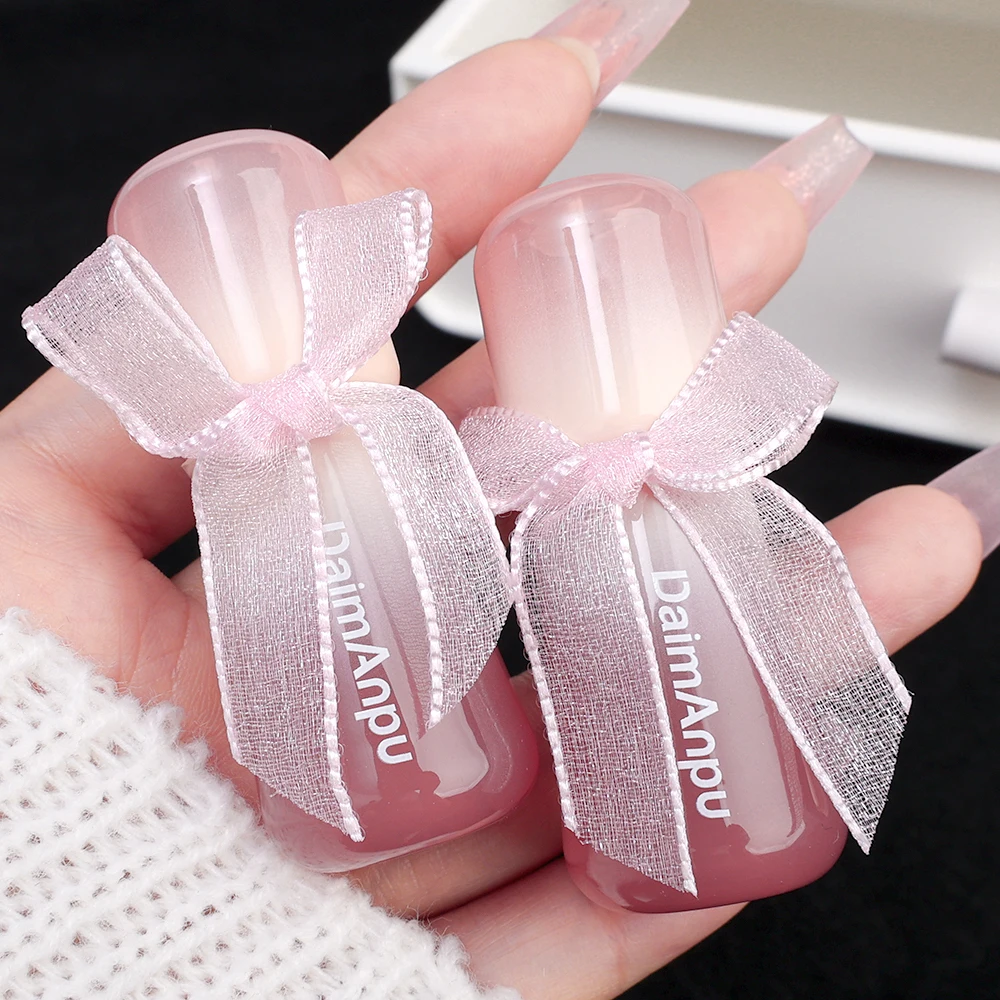 Bow Jelly Lip Gloss Lasting Mirror Water Lip Glaze rossetto idratante colorato Crystal Shiny Lip Tint cosmetici per il trucco coreano