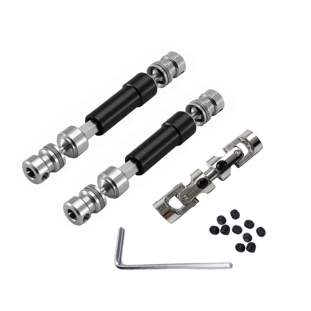 CVD Driveshaft Metal Drive Shaft, RC Car Upgrade Peças Acessórios, MN128, MN86, MN86S, MN86K, MN86KS, MN G500, 1/12, 3pcs