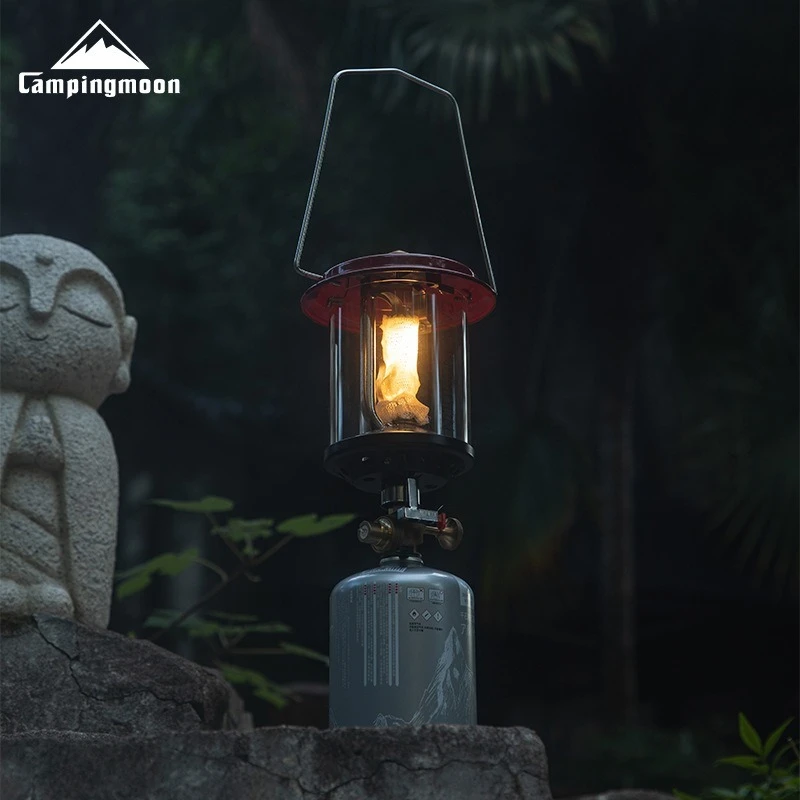 CAMPINGMOON T-9 Portable Gas Lamp Outdoor Large Lighting Gas Lamp Camping Retro Atmosphere Lamp With Storage Bag
