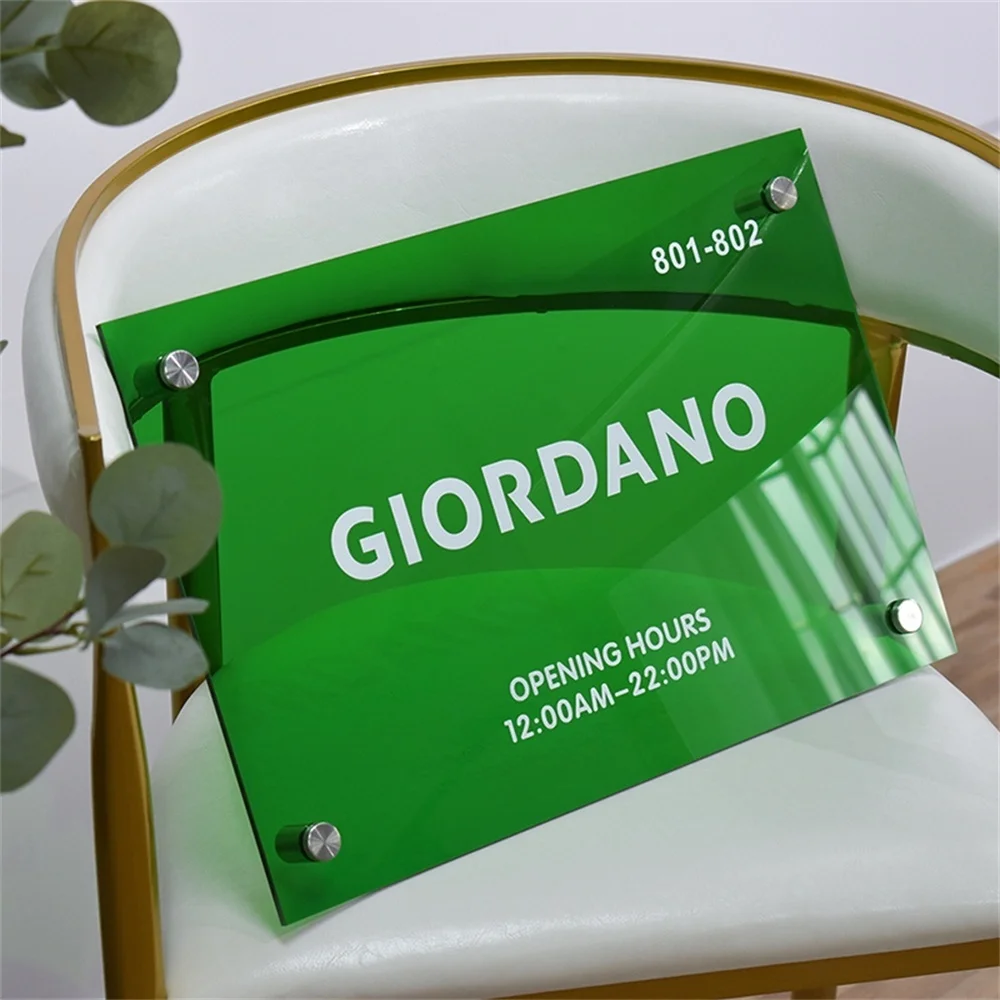 Custom Color Letter Text Wall Hanging Sign Large