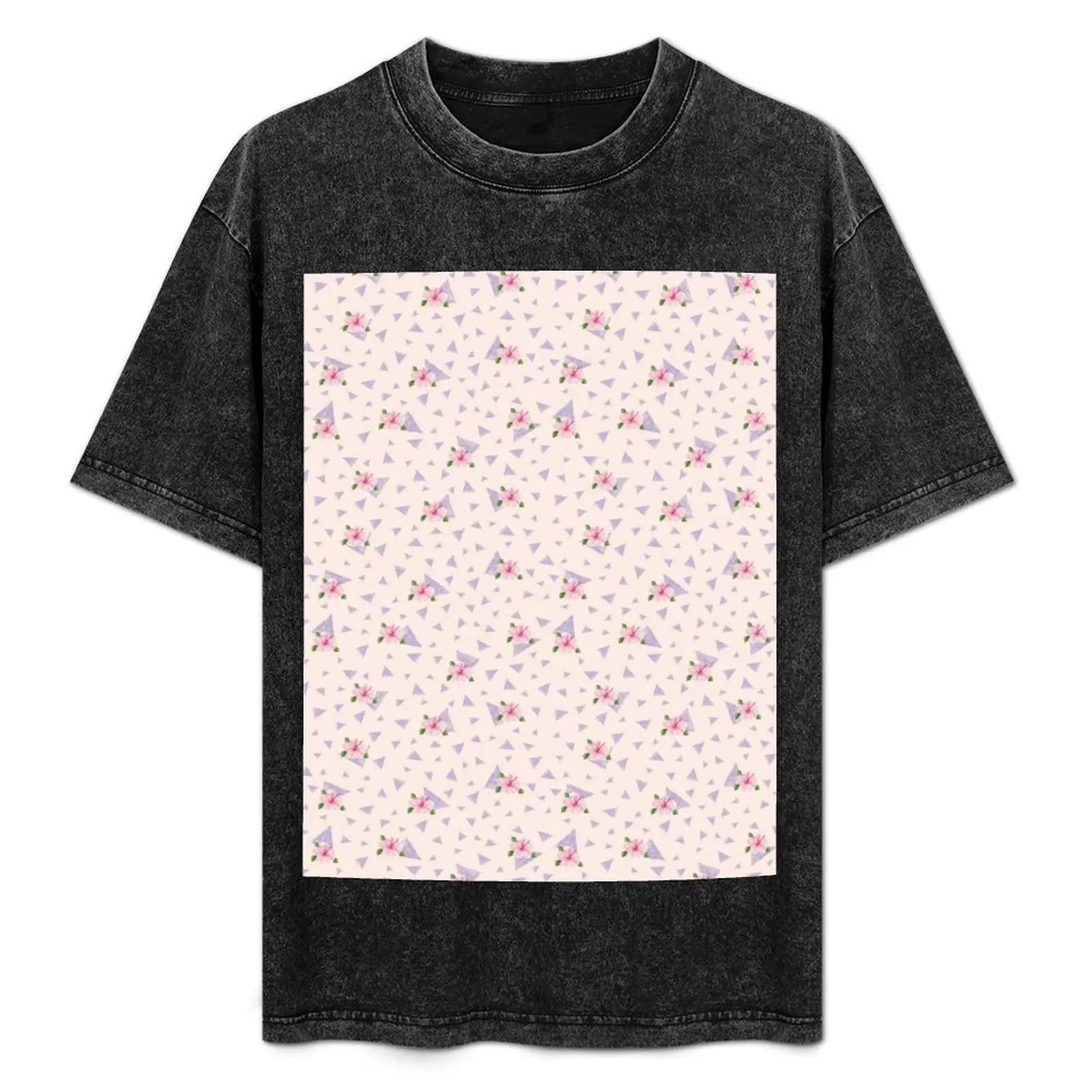 

Hibiscus flowers T-Shirt Minimal Art Print T-Shirt