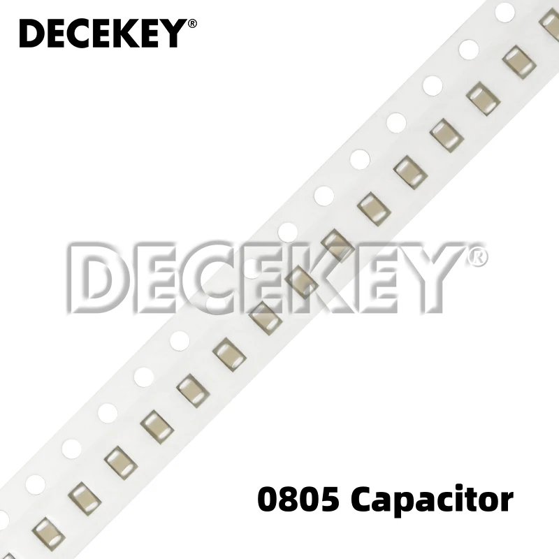 100 pz 0805 SMD Chip condensatore ceramico multistrato 0.5pF - 47uF 10pF 22pF 100pF 1nF 10nF 100nF 0.1uF 1uF 2.2uF 4.7uF 10uF 22uF