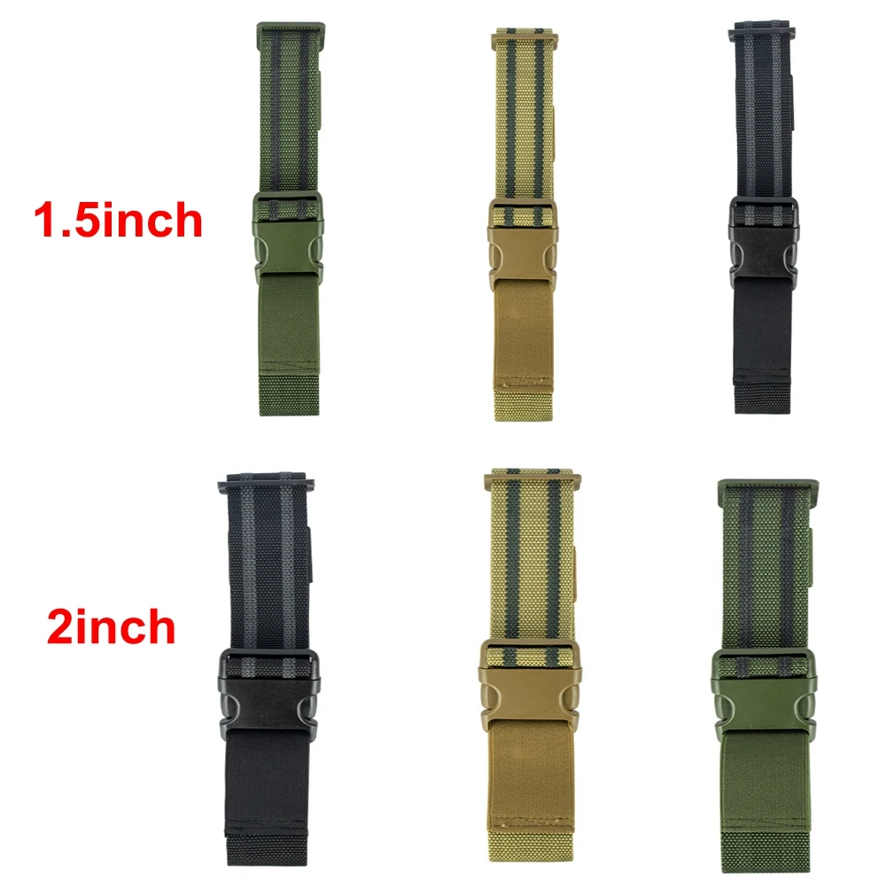 1.5inch 2inch Tactical Leg Strap Nylon Thigh Belt Elastic Thigh Strap with Quick Release Buckle for Games and Outdoors Unisex