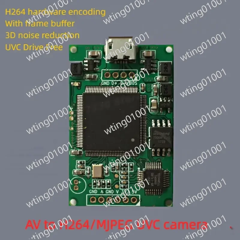 for Video Grabber AV to USB Converter H264 Encoding UVC Plug and Play OTG Support Live Streaming Recording Device for Camera