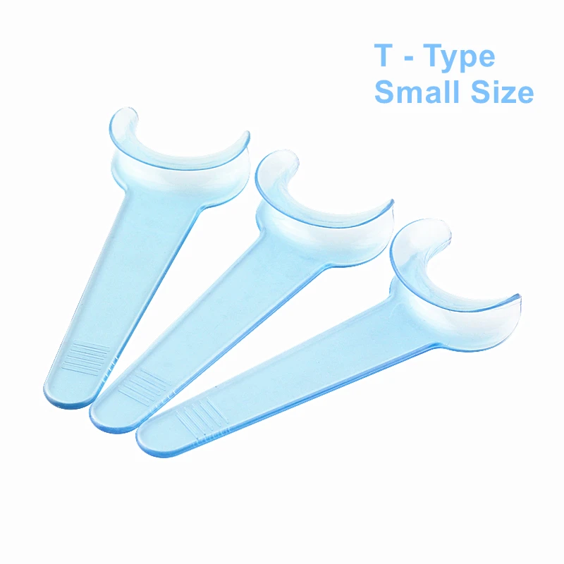 Dental Mouth Opener Props T Shape Blue Small Gag Intraoral Cheek Lip Retractor Spreader Oral Care Dentistry Products