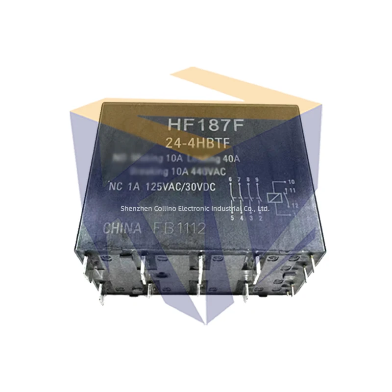 

1pcs HF187F 24-4HBTF 24VDC 40A 440VAC 12-Pin Automotive Relay