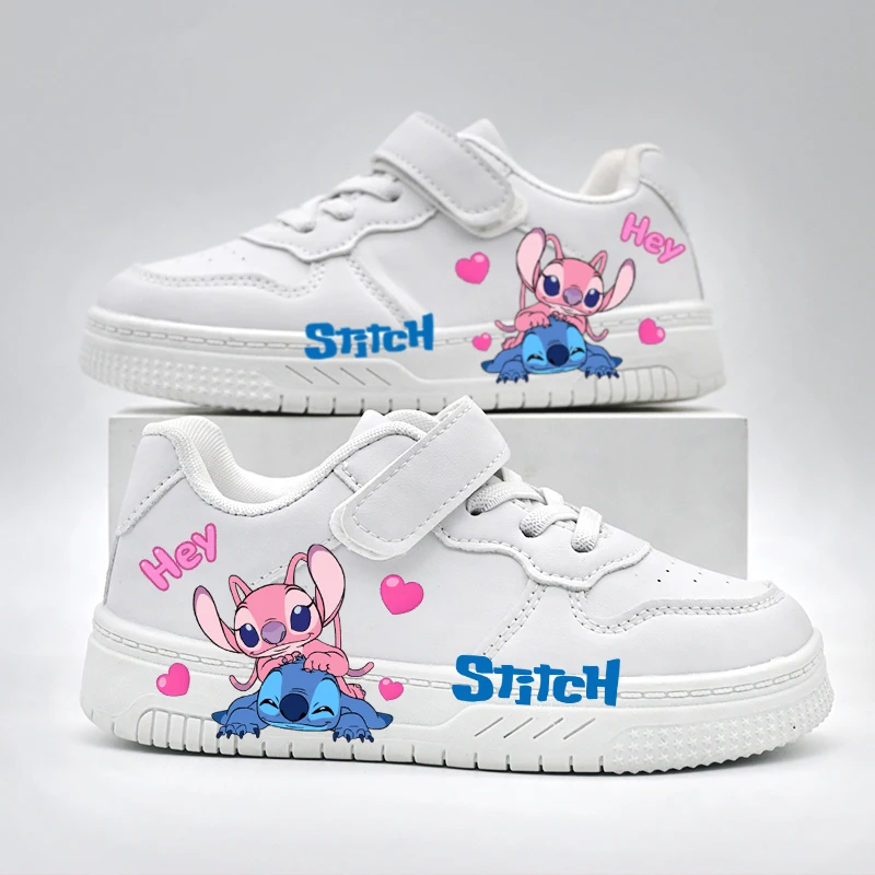 

Children's Disney Casual Shoes Kids Fashion Design Stitch Print Sport Shoes Boys Girls Anti-slip Outdoor Breathable Sneakers