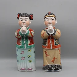 손으로 그린 세라믹 조각상, 결혼 선물, 2 세트
